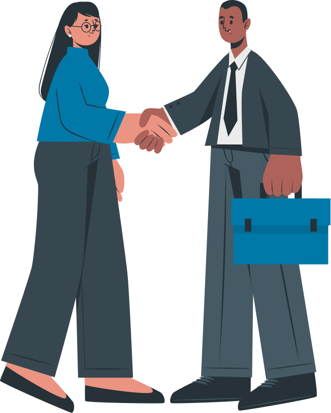 Handshake illustration